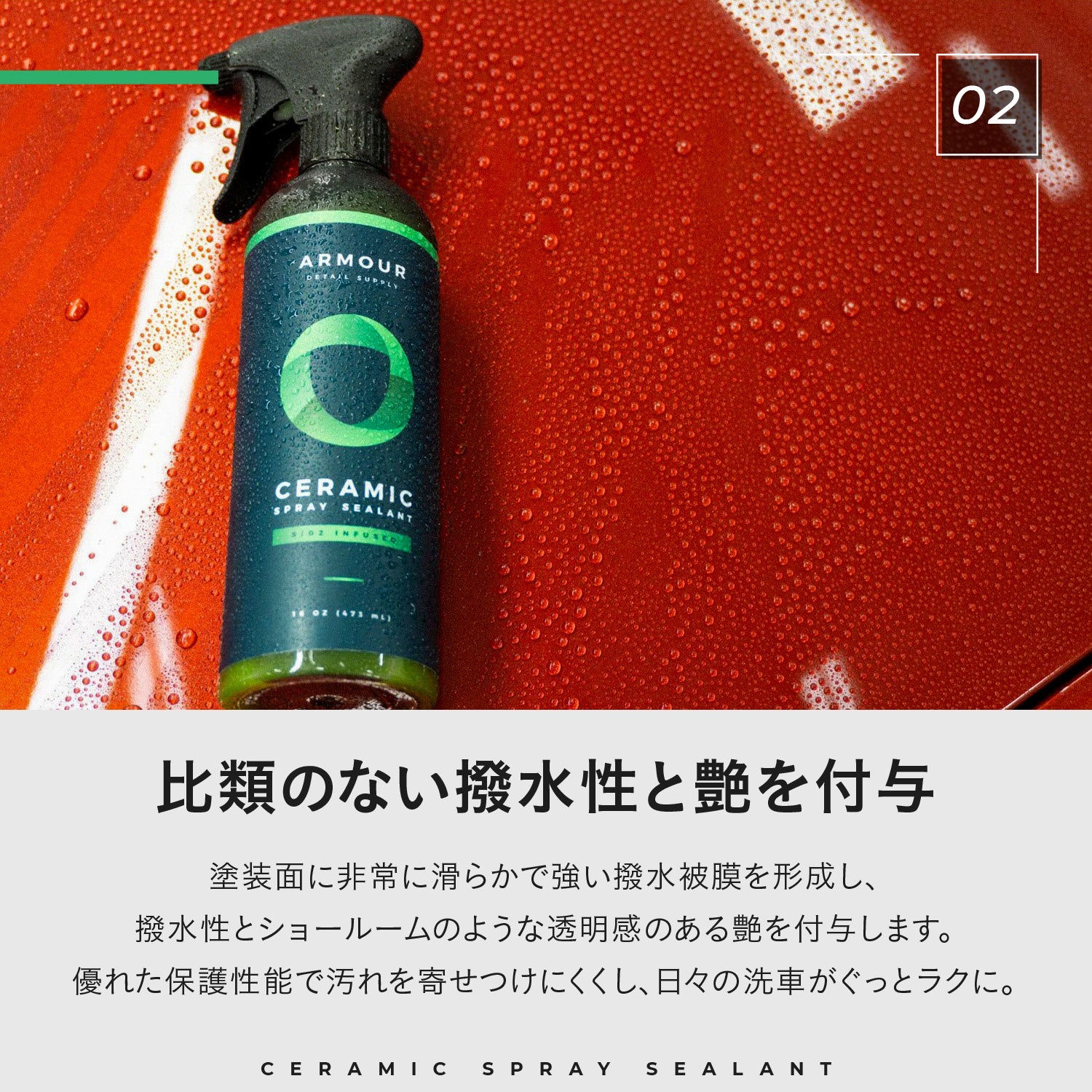 Ceramic Spray Sealant|強撥水セラミックコーティング