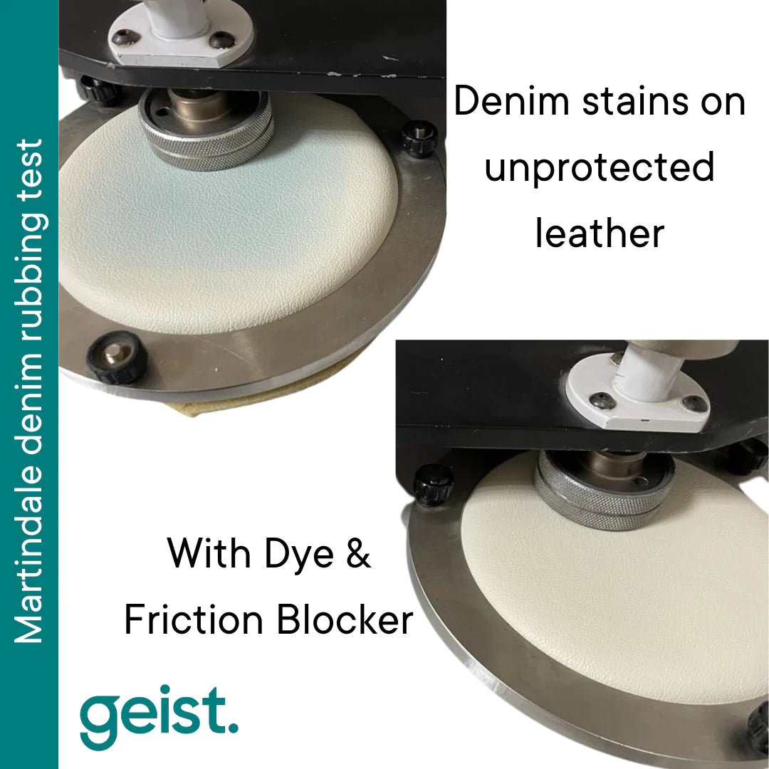 Dye & Friction Blocker for Leather & Vinyl|染料移り、擦れ防止レザーコーティング