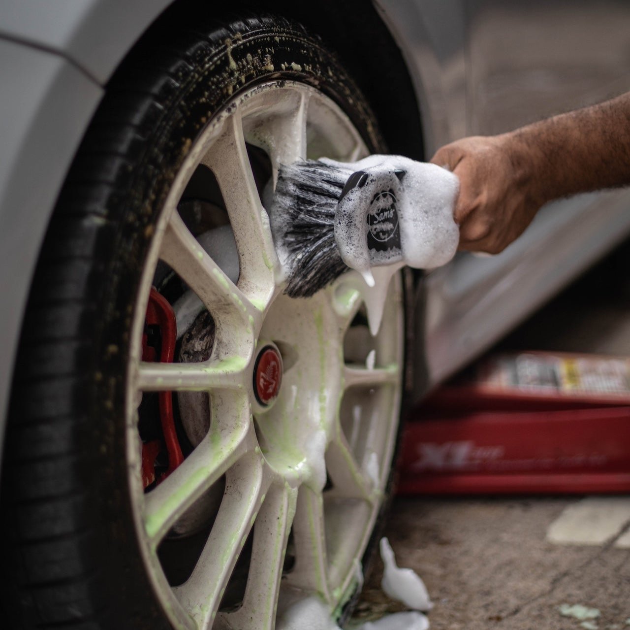 FLAGGED TIP WHEEL BRUSH|ホイールブラシ