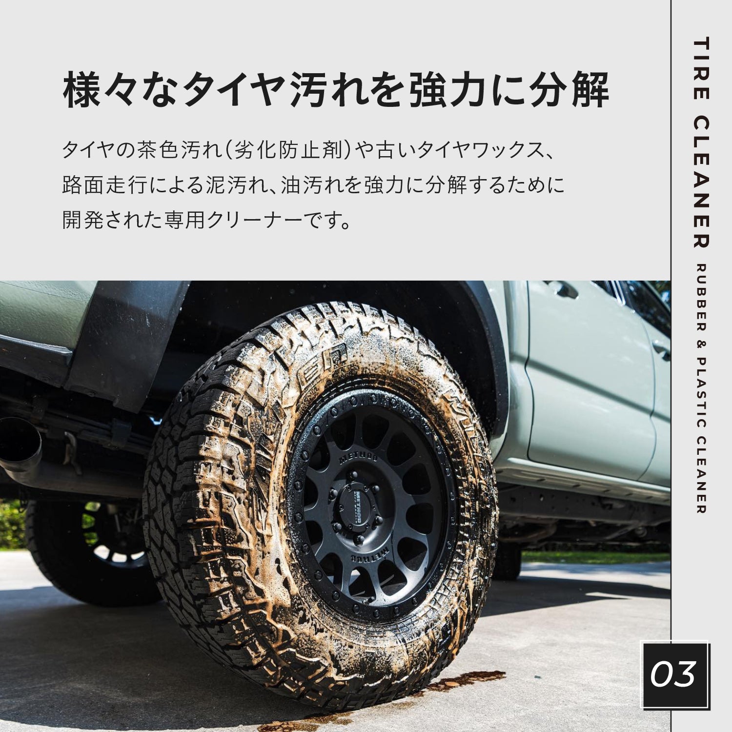 Tire Cleaner｜濃縮タイヤクリーナー