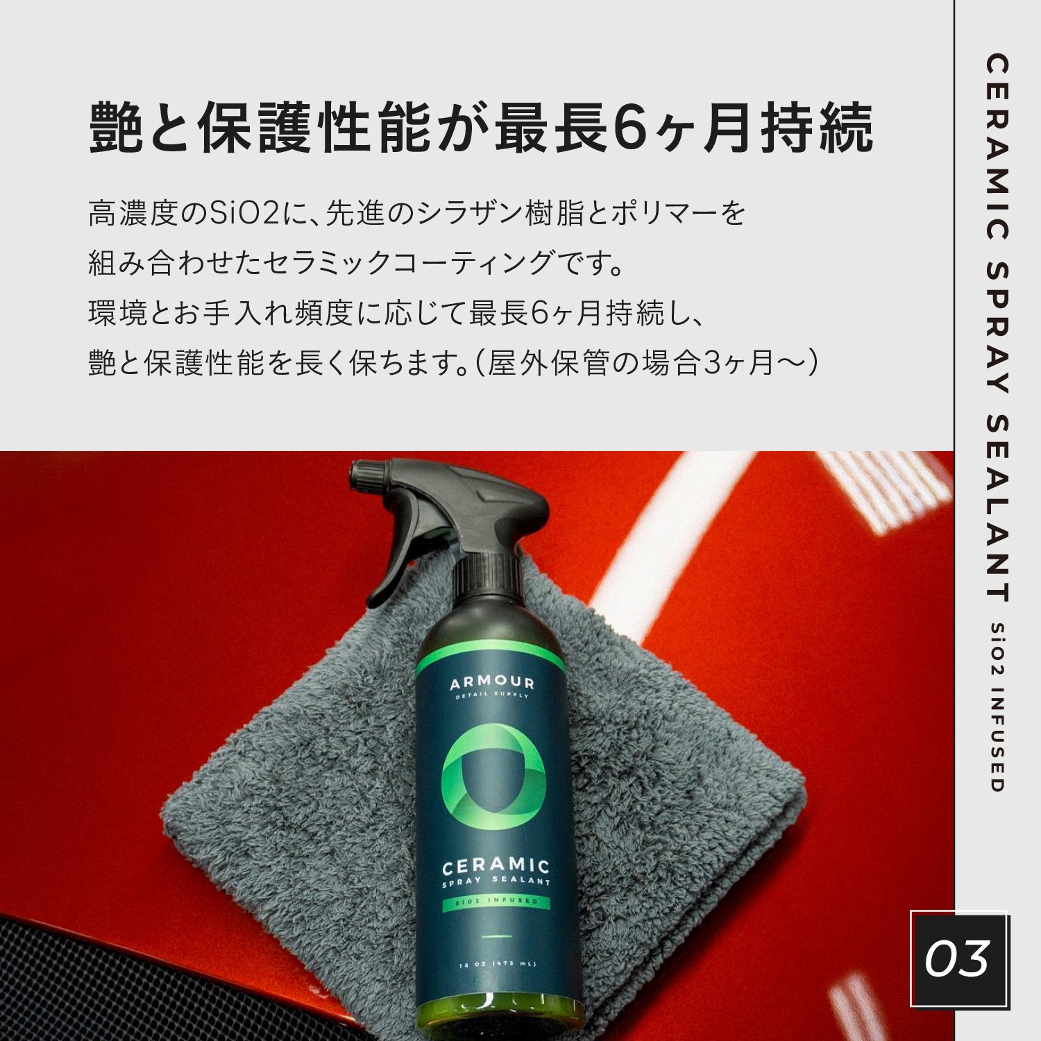 Ceramic Spray Sealant｜強撥水セラミックコーティング