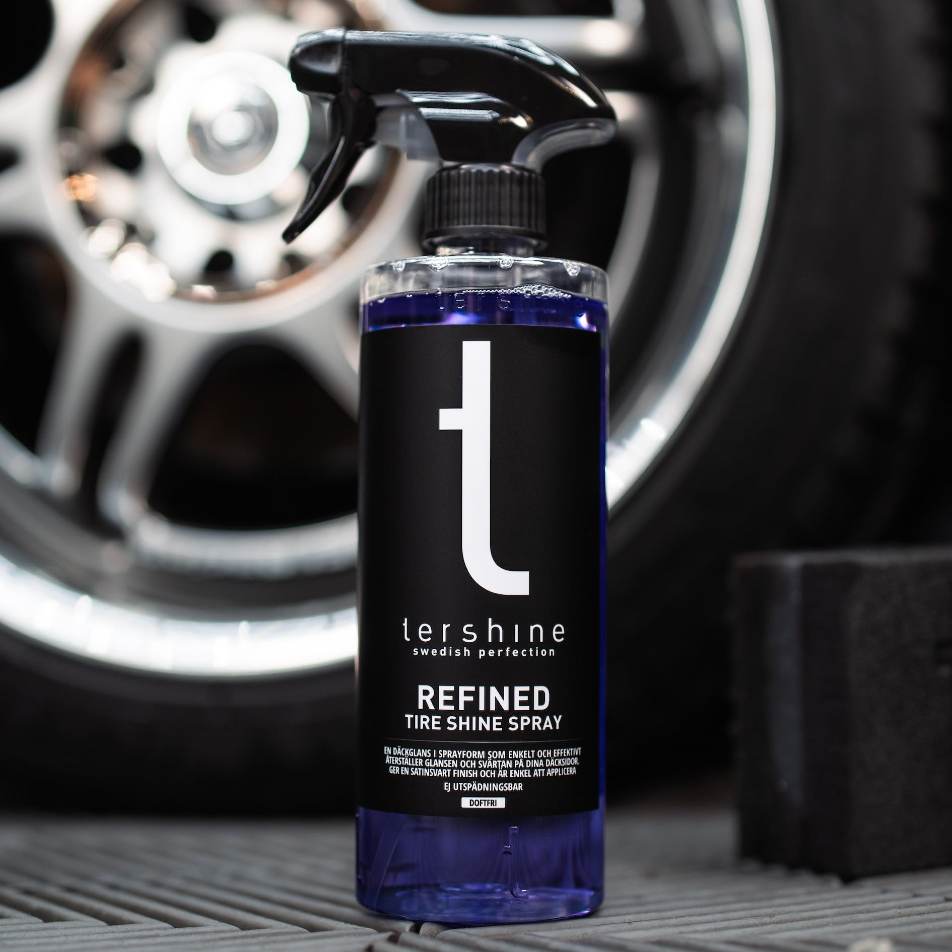 tershine（ターシャイン）】Refined - Tire Shine Spray｜サテン仕上げ