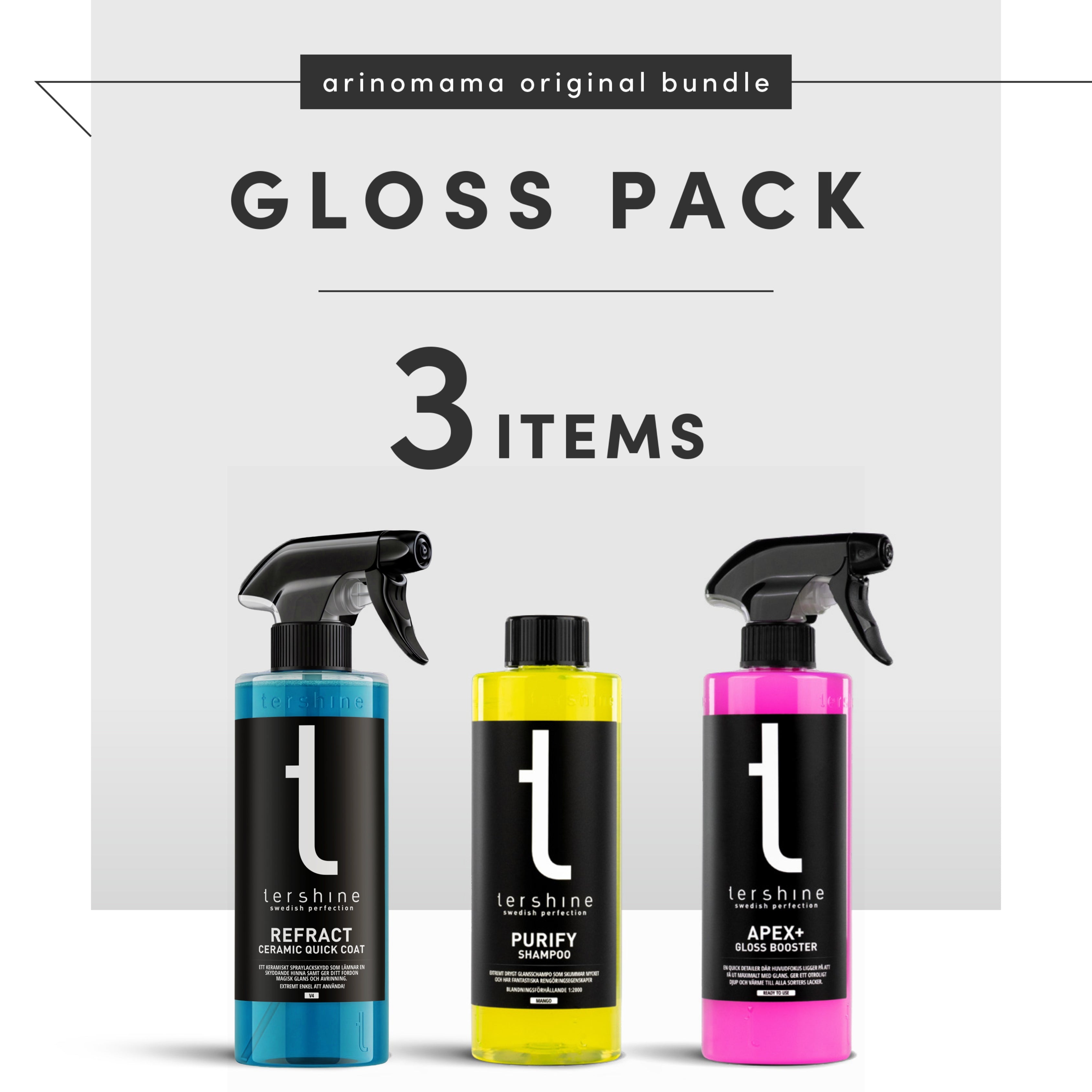 【愛車に極上の輝きを】艶特化カーケア3点セット