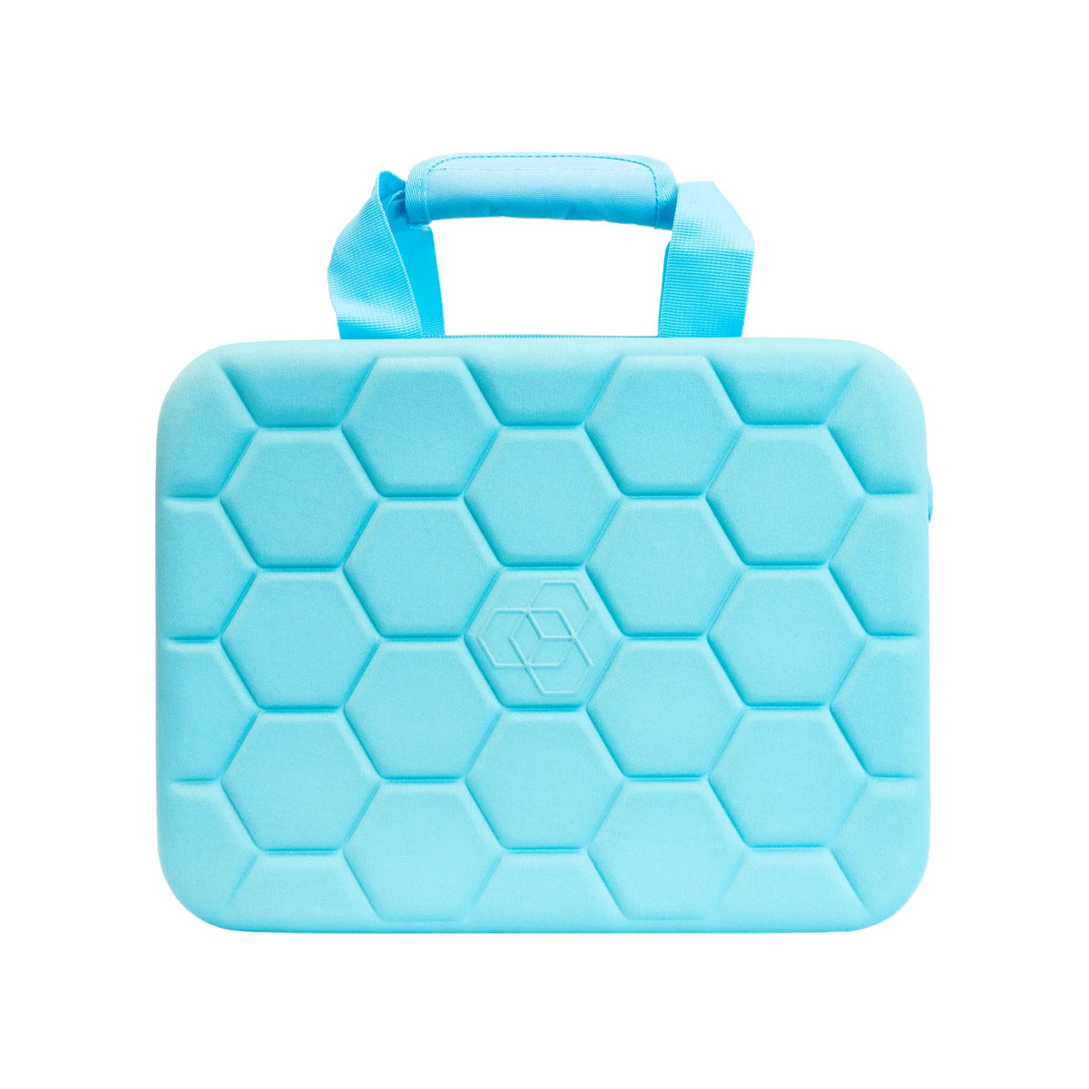 水色 ハート刺繍 キャディバッグ Hard-Shell-Carry-Case-Teal.